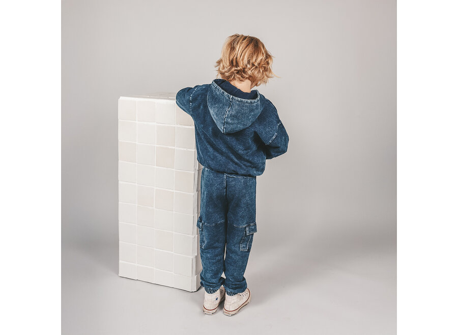 Jongens Cargo Jogger Knitted Denim