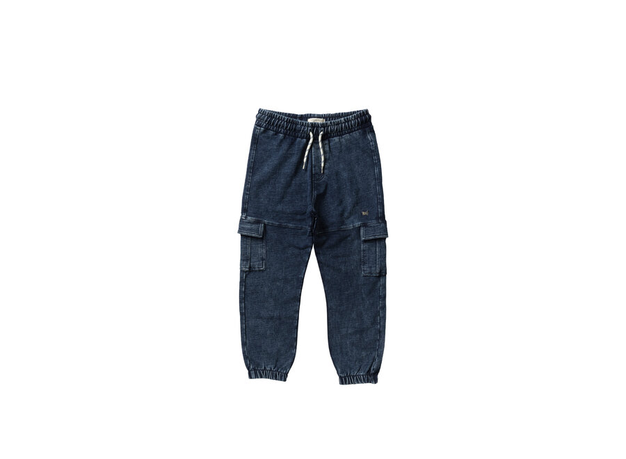 Jongens Cargo Jogger Knitted Denim