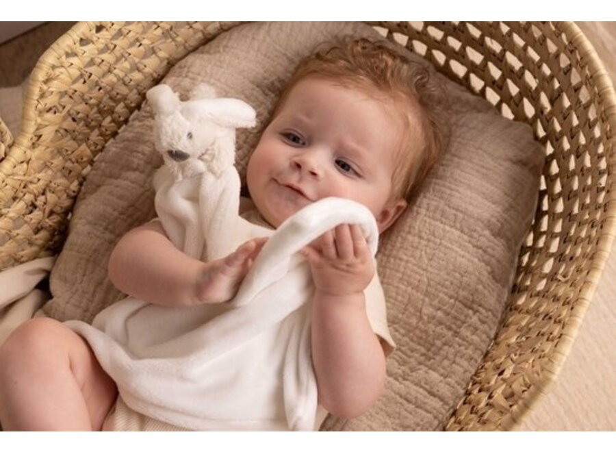 Mini Ivory Rabbit with Blanket
