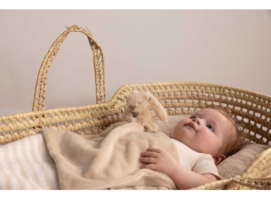 Mini Beige Rabbit with Blanket
