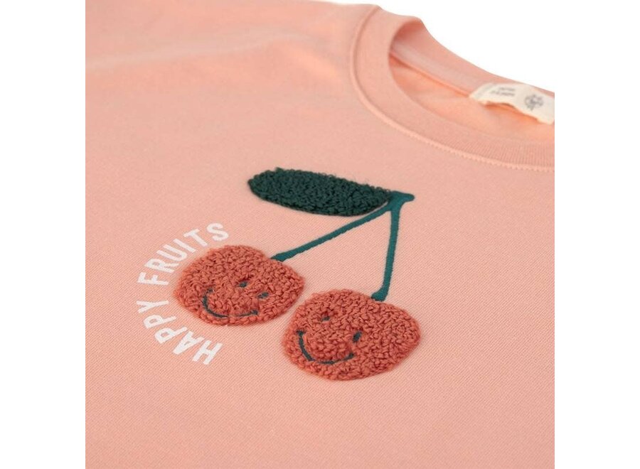 Meisjes Sweater GOTS Cherry Peach