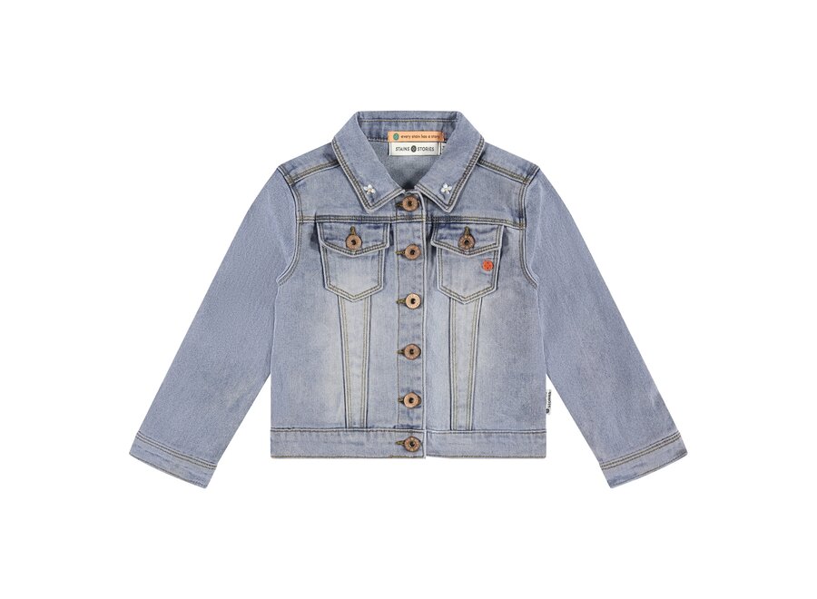 girls denim jacket, SSA25208116
