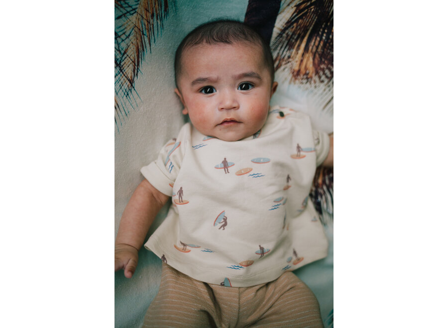 short Zuri, terry stripe