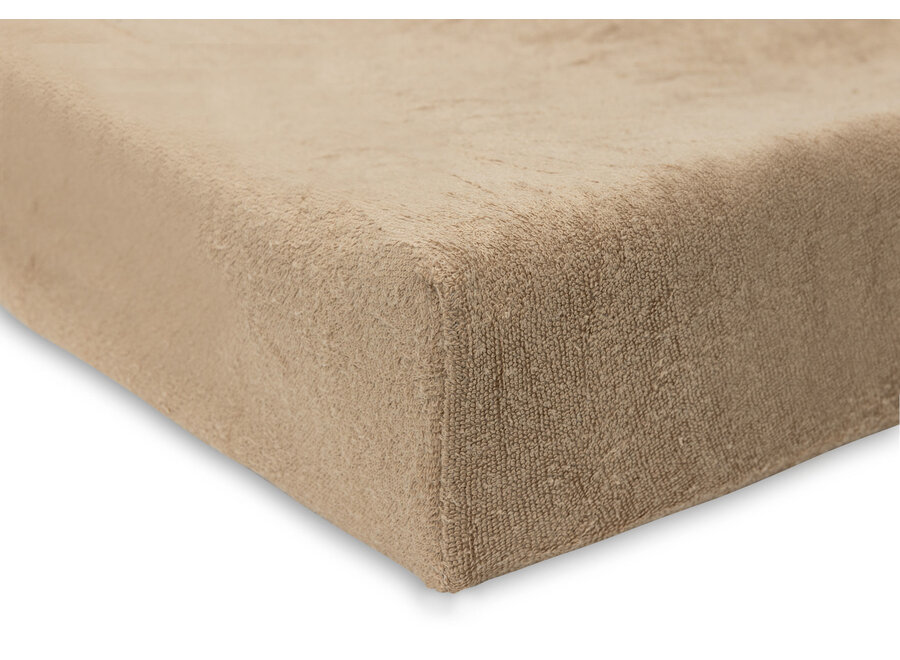Aankleedkussenhoes Badstof 50x70cm Wild Rose/Biscuit