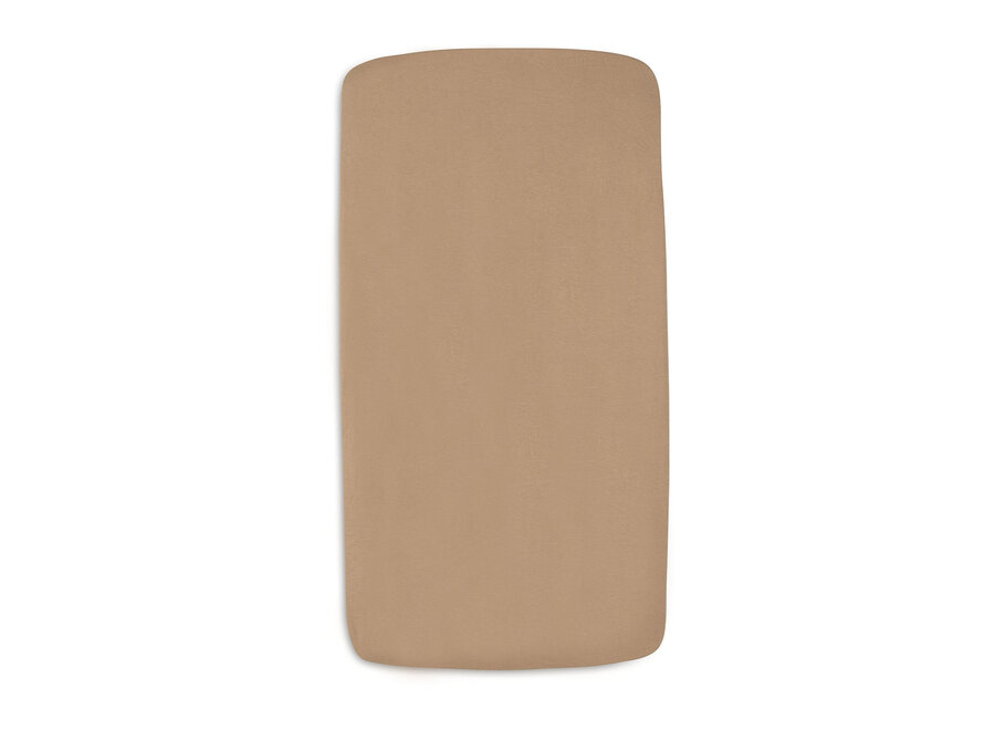 Hoeslaken Jersey 70/75x140/150cm Sea Green/Biscuit