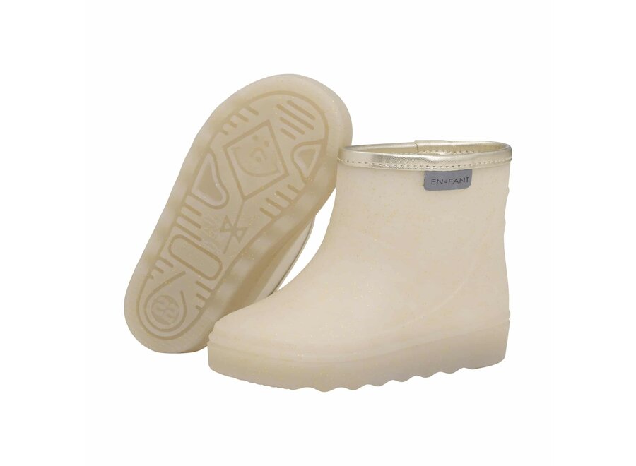 Rain Boots Short Glitter French Oak