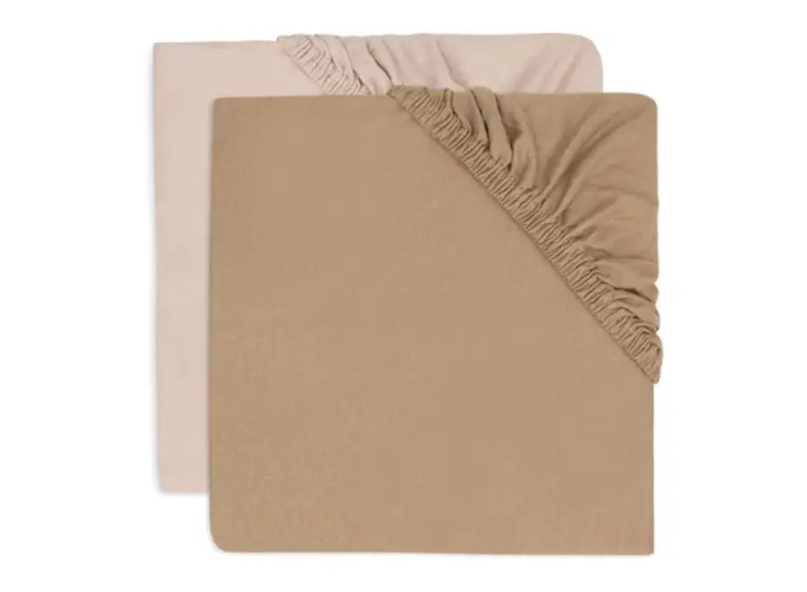 Hoeslaken Jersey 40/50x80/90cm Wild Rose/Biscuit