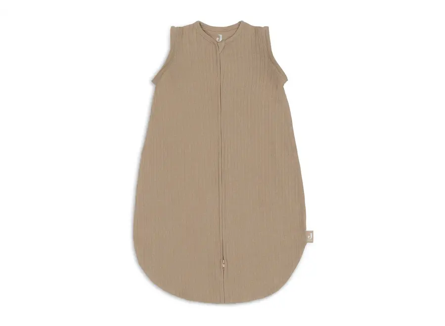 Slaapzak afritsbare mouw rond 110cm Ajour Biscuit