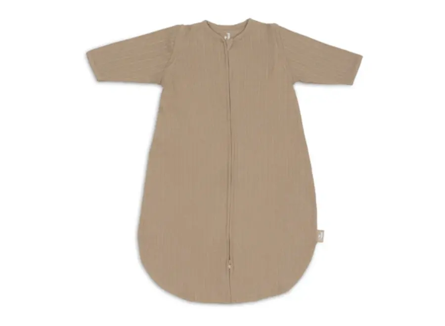 Slaapzak afritsbare mouw rond 110cm Ajour Biscuit