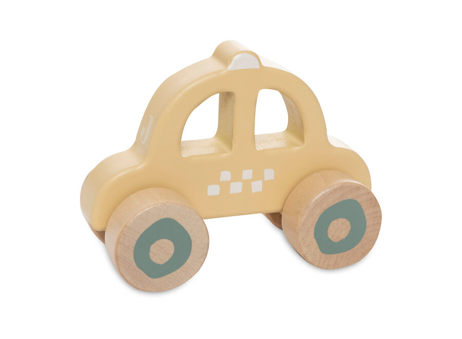 Houten Auto op Wielen 3-pack