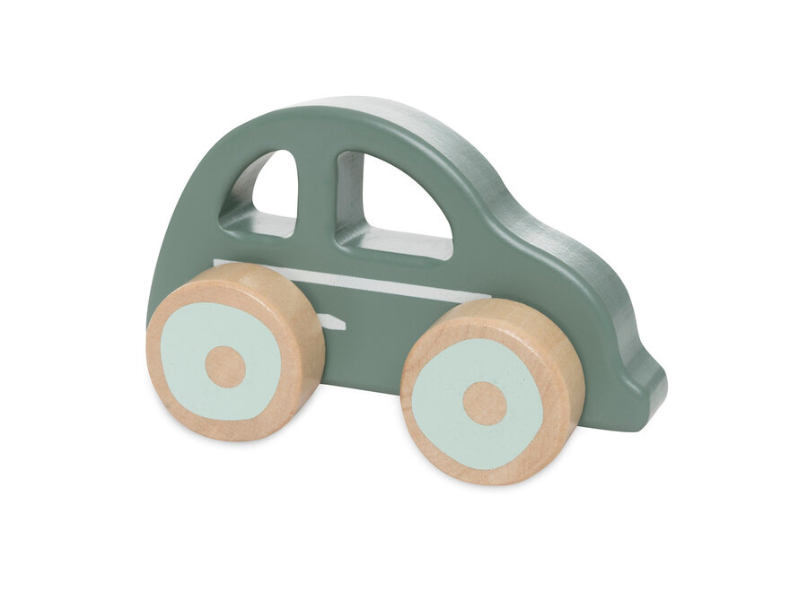 Houten Auto op Wielen 3-pack