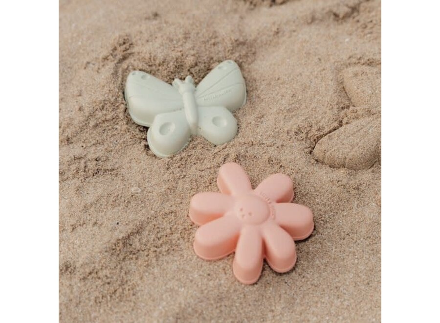 Strandsetje Schepje en Zandvormen Flowers & Butterflies