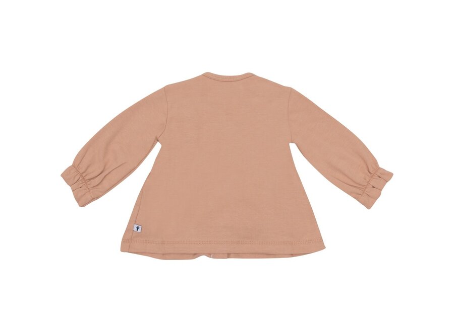 Cardigan Ruffle, Toasted Nut