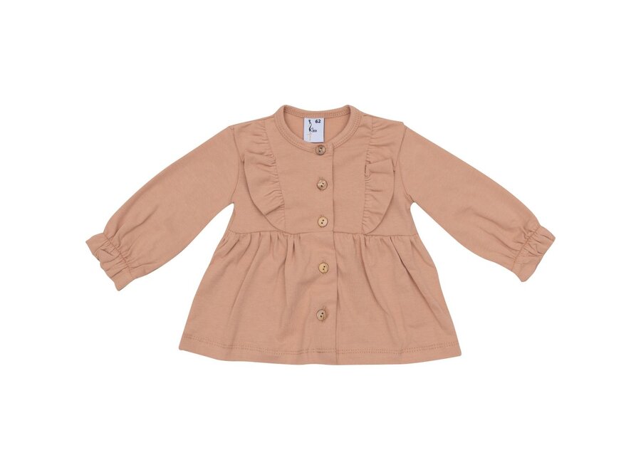 Cardigan Ruffle, Toasted Nut