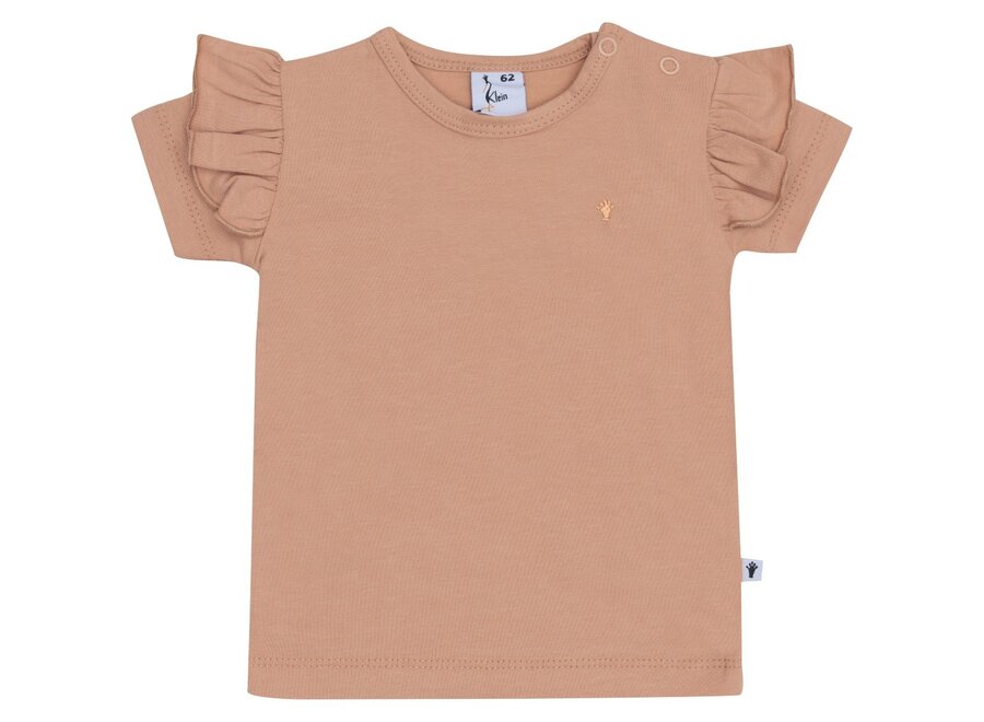 T-shirt Ruffle, Toasted Nut