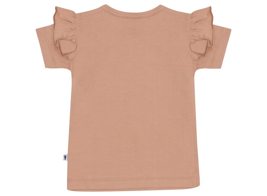 T-shirt Ruffle, Toasted Nut