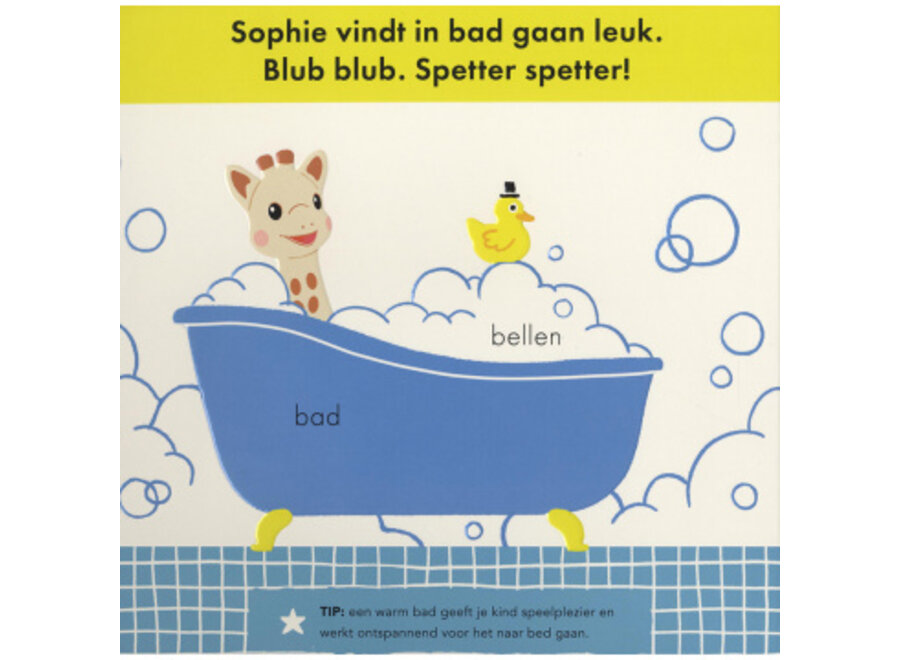 Sophie de Giraf Kartonboekje, Sophie gaat slapen