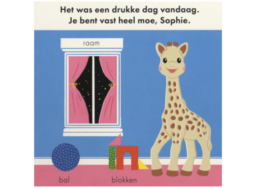 Sophie de Giraf Kartonboekje, Sophie gaat slapen