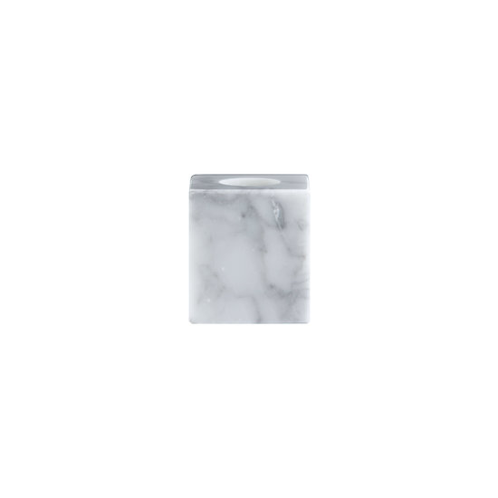 TED SPARKS Marble Dinner Candle Holder - Medium White - Copy