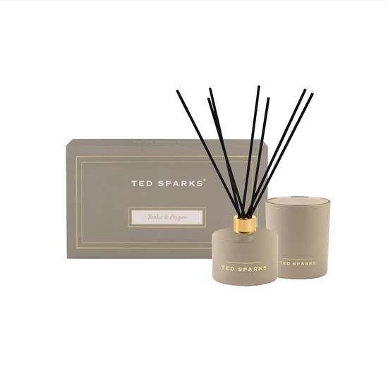 Ted Sparks Candle & Diffuser Gift Set - Tonka & Pepper