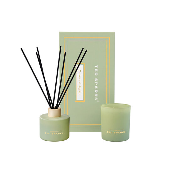 TED SPARKS Candle & Diffuser Gift Set - Bergamot & Angelica