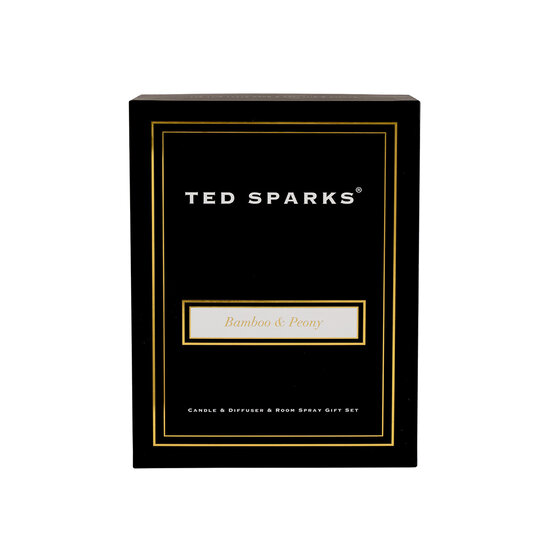 TED SPARKS - Candle, Diffuser & Room Spray Gift Set - Bamboo & Peony