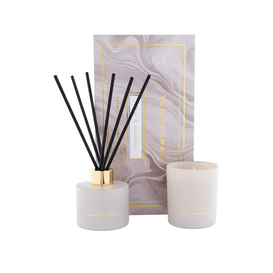 TED SPARKS Candle & Diffuser Gift Set -  Pear & Gardenia