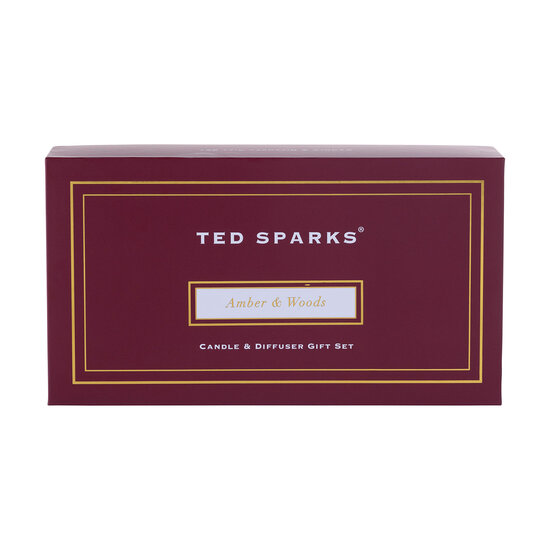 TED SPARKS - Candle & Diffuser Gift Set - Amber & Woods