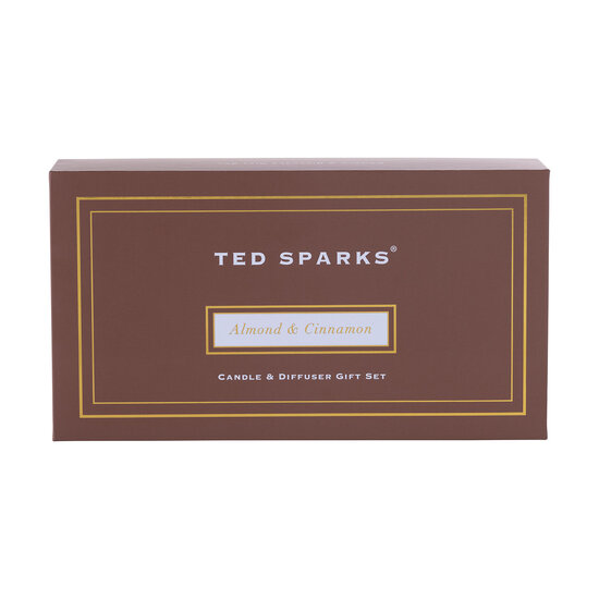 TED SPARKS - Candle & Diffuser Gift Set - Almond & Cinnamon