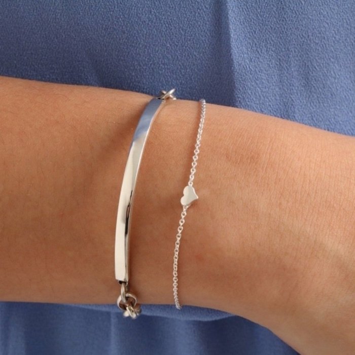 Hartjes armband - 925 zilver