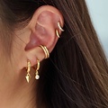Ear cuff Sparkle Pave - gold plated