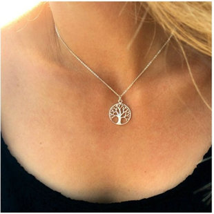 Tree of life ketting - 925 zilver