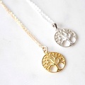 Ketting Family tree of life - goldplated