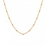 Gold ball chain necklace