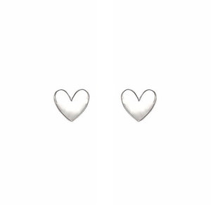 Always in my heart oorknopjes - zilver