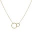 Double karma ketting - goldplated