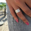 Bali ring Layered - 925 zilver
