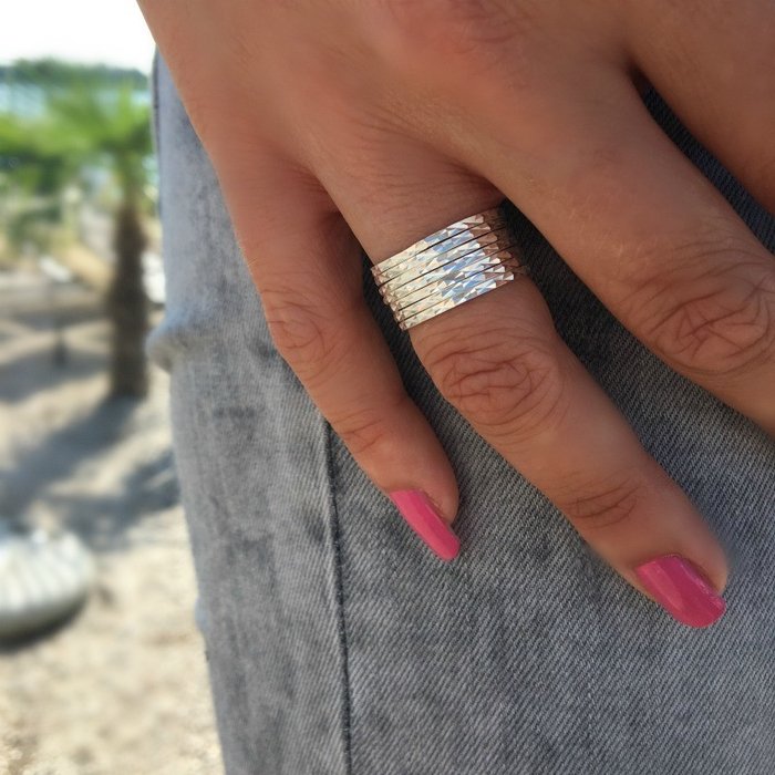 Bali ring Layered - 925 zilver