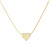 Heart necklace - goldfilled