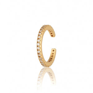 Ear cuff Sparkle Pave - gold plated