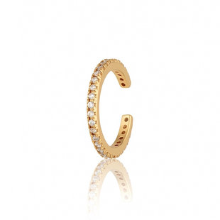 Ear cuff Sparkle Pave - gold plated