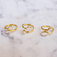 Double Rainbow Drop ring - goldplated