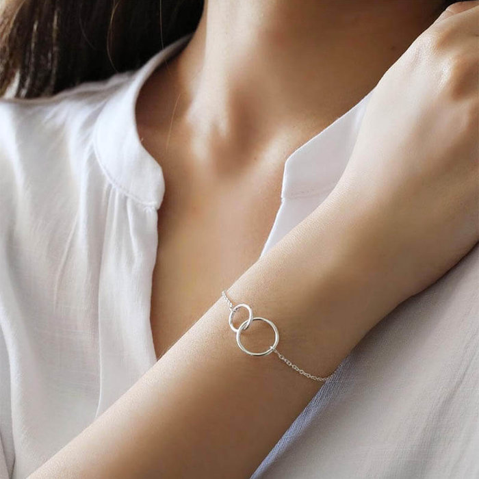 Armband Double Karma - 925 zilver