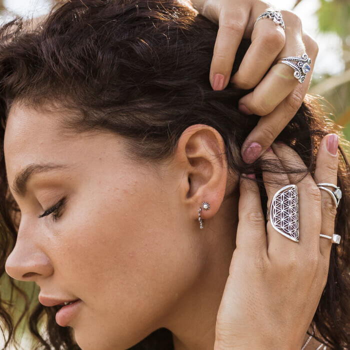 Bali sun studs - 925 zilver