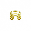 Triple earcuff - goldplated