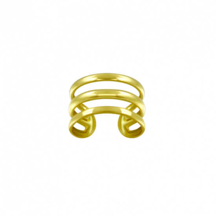 Triple earcuff - goldplated