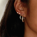 Little disc studs - 925 zilver