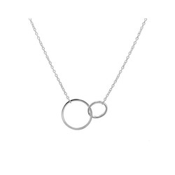 Double karma ketting - 925 zilver