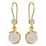 Double Moonstone Earrings - goldplated