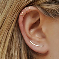 Chic Bar earclimbers - 925 zilver